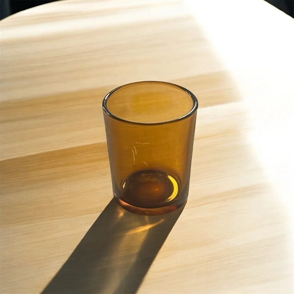 2oz Glasses - Set of 4 - Shot Glasses - Translucent Colored Glass